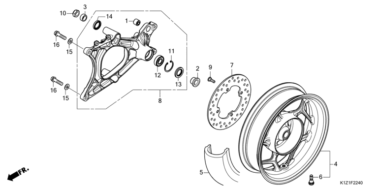 REAR WHEEL/SWINGARM