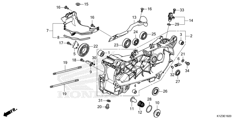 LEFT CRANKCASE