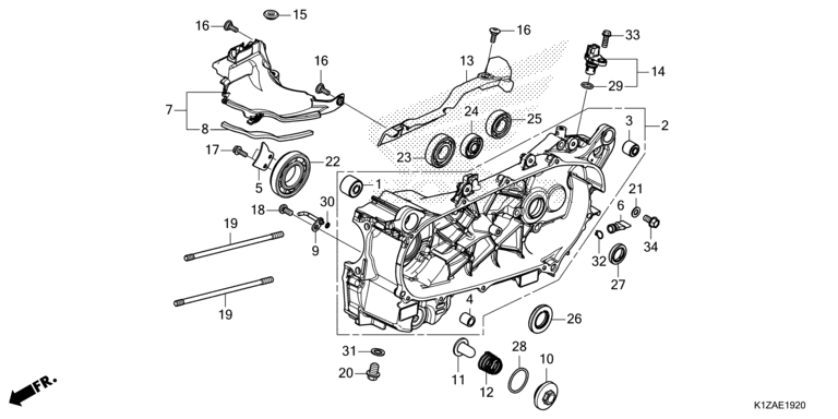 LEFT CRANKCASE
