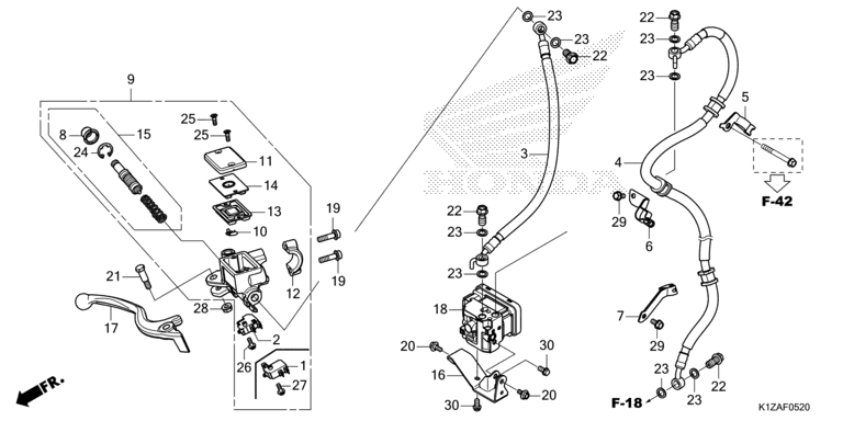 FRONT BRAKE MASTER CYLINDER