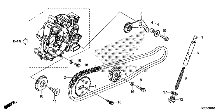CAM CHAIN/TENSIONER