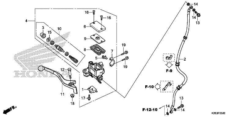 FRONT BRAKE MASTER CYLINDER