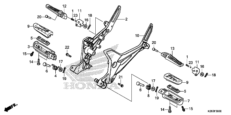 FOOTPEG/FOOTREST