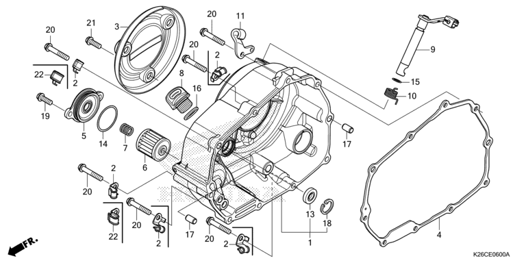 RIGHT CRANKCASE COVER