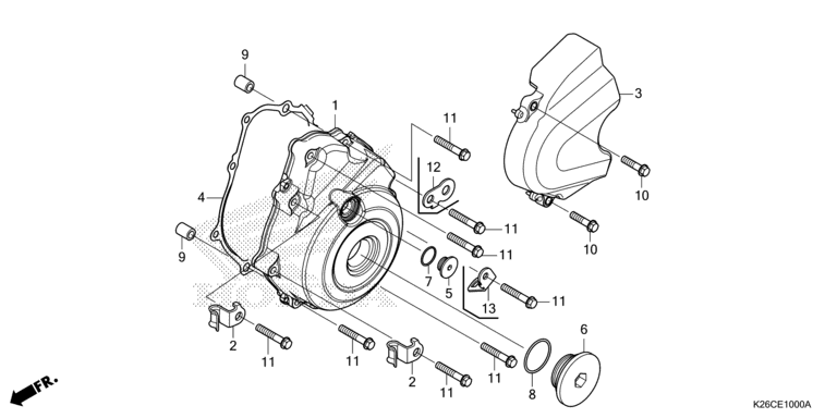 LEFT CRANKCASE COVER