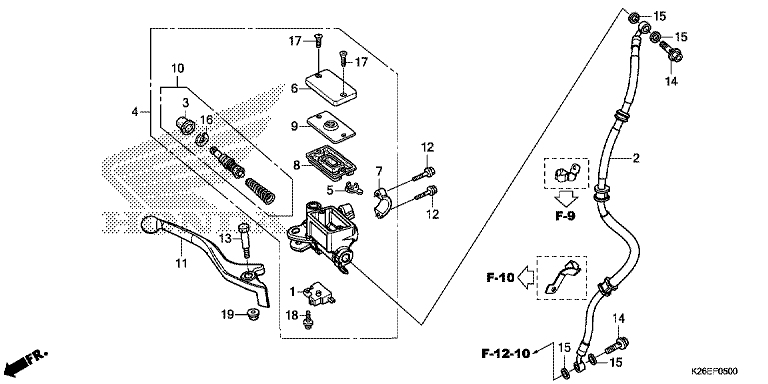 FRONT BRAKE MASTER CYLINDER