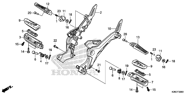 FOOTPEG/FOOTREST