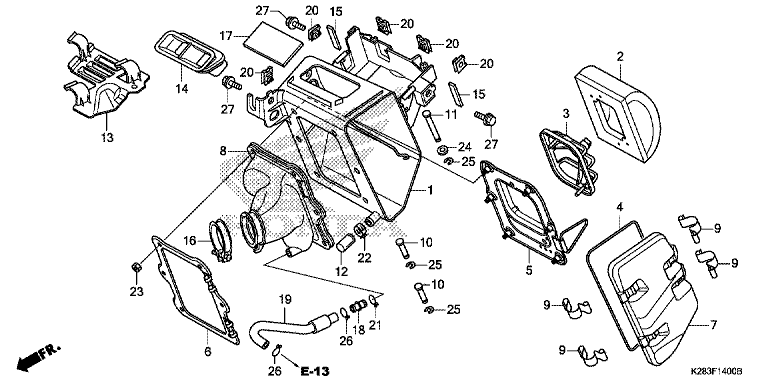 AIR CLEANER (CRF125F/FB E/H/J)