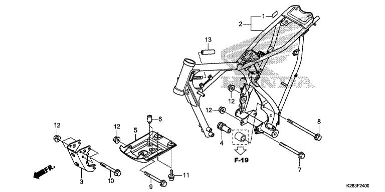 FRAME BODY (CRF125F/FB E/H/J)