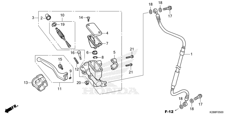 FRONT BRAKE MASTER CYLINDER