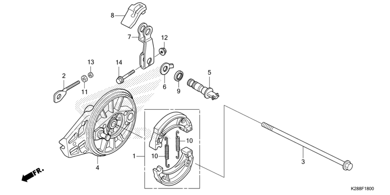 REAR BRAKE PANEL
