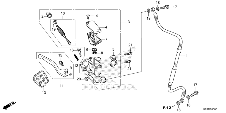 FRONT BRAKE MASTER CYLINDER