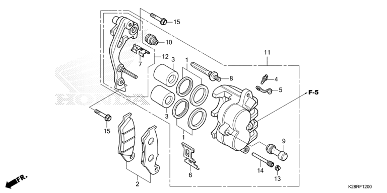 FRONT BRAKE CALIPER