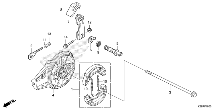 REAR BRAKE PANEL