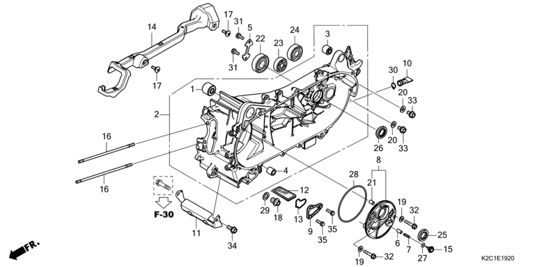 LEFT CRANKCASE