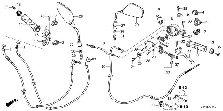 HANDLE LEVER/SWITCH/CABLE