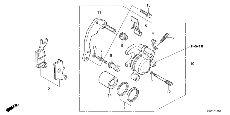 FRONT BRAKE CALIPER