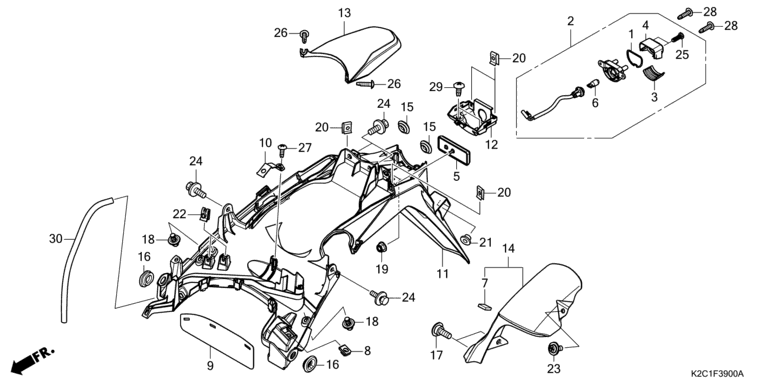 REAR FENDER/LICENSE LIGHT