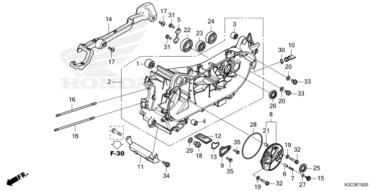 LEFT CRANKCASE