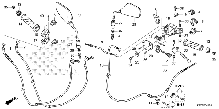 HANDLE LEVER/SWITCH/CABLE/MIRROR