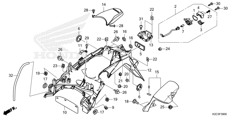 REAR FENDER/LICENSE LIGHT