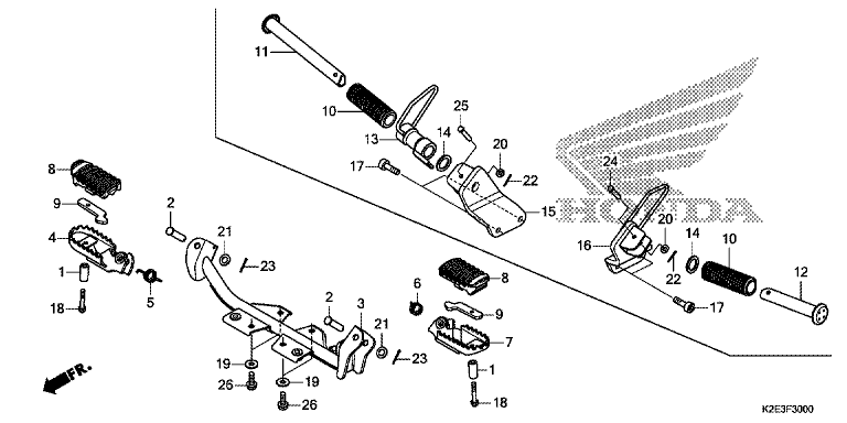 FOOTPEG/FOOTREST
