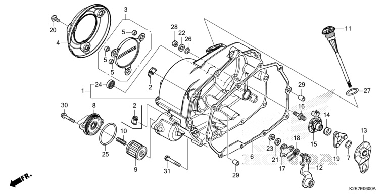 RIGHT CRANKCASE COVER