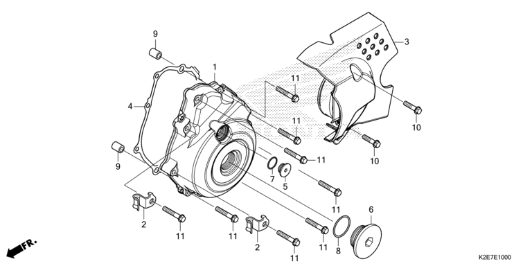 LEFT CRANKCASE COVER