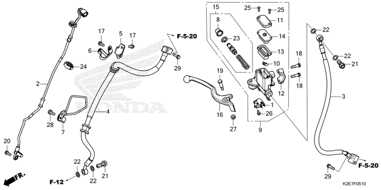FRONT BRAKE MASTER CYLINDER