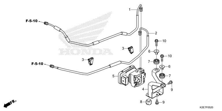 ABS MODULATOR/BRAKE PIPE