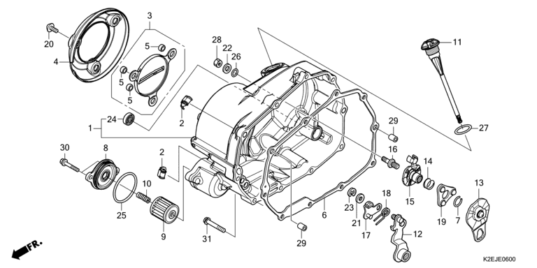 RIGHT CRANKCASE COVER