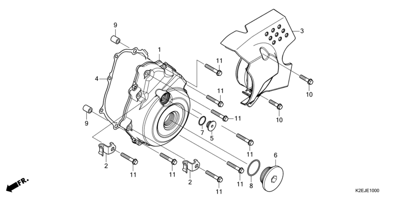 LEFT CRANKCASE COVER