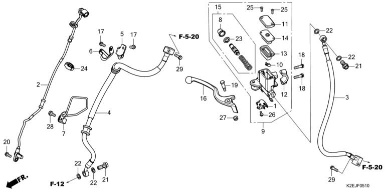 FRONT BRAKE MASTER CYLINDER