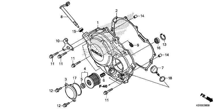 RIGHT CRANKCASE COVER