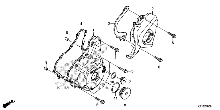 LEFT CRANKCASE COVER