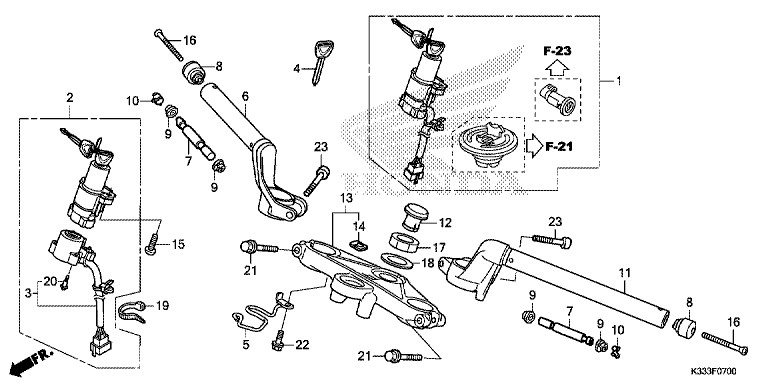 HANDLE BAR/TOP BRIDGE