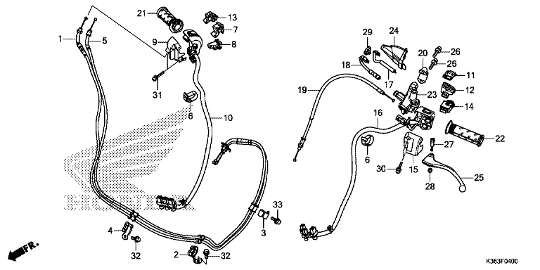 HANDLE LEVER/SWITCH/CABLE