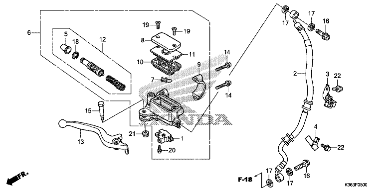 FRONT BRAKE MASTER CYLINDER