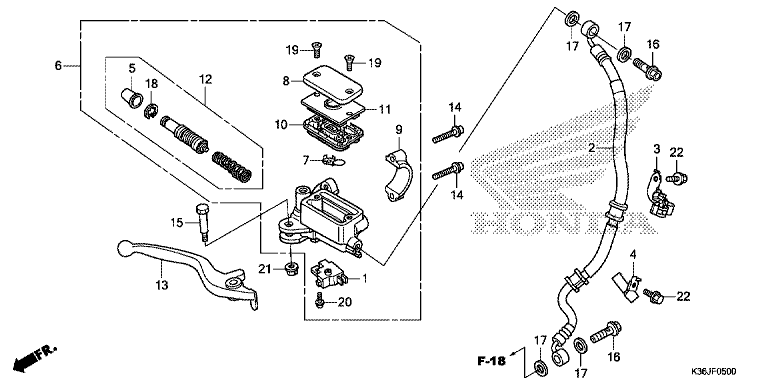 FRONT BRAKE MASTER CYLINDER