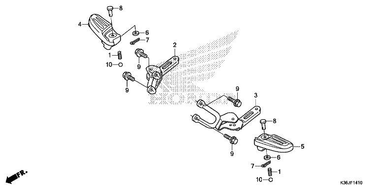 PILLION FOOTPEG/FOOTREST
