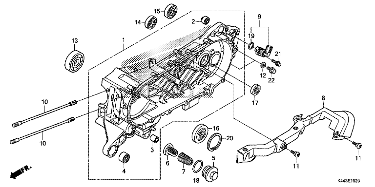 LEFT CRANKCASE