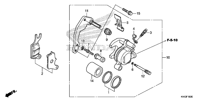 FRONT BRAKE CALIPER