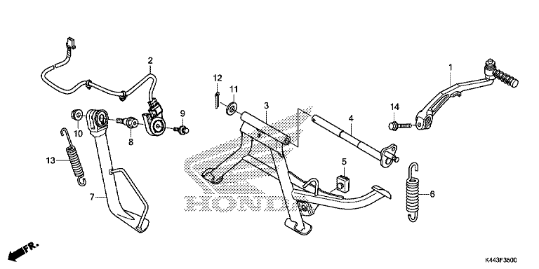 STAND/KICK STARTER ARM