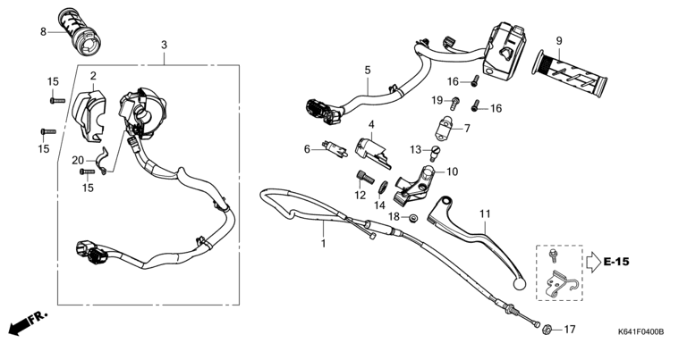 HANDLE LEVER/SWITCH/CABLE