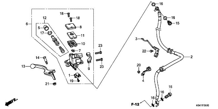 FRONT BRAKE MASTER CYLINDER (CBR250RR)