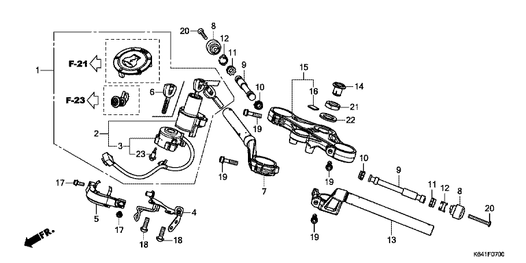 HANDLE PIPE/TOP BRIDGE