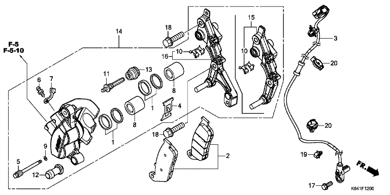 FRONT BRAKE CALIPER