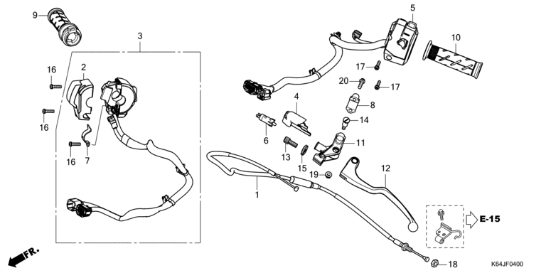 HANDLE LEVER/SWITCH/CABLE