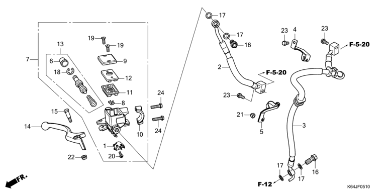 FRONT BRAKE MASTER CYLINDER