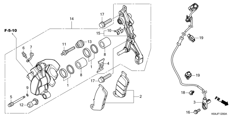FRONT BRAKE CALIPER